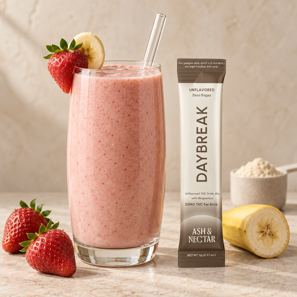 Strawberry Sunrise Protein Smoothie